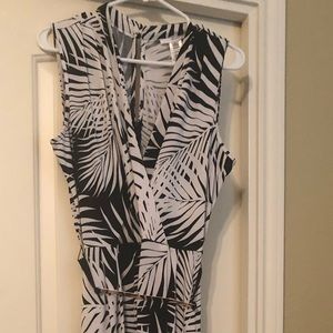 Black & white romper